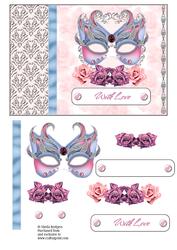 Venetian Mask and Roses