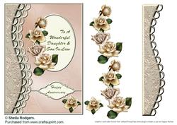 Cream Roses - Daughter & Son-in-law Anniversary