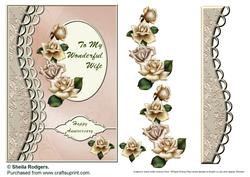 Cream Roses - Wife Anniversary