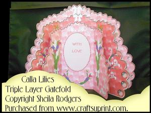 Triple Layer Gatefold - Calla Lilies