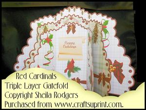 Triple Layer Gatefold - Red Cardinals