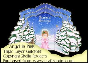Triple Layer Gatefold - Angel in Pink