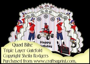 Triple Layer Gatefold - Quad Bike