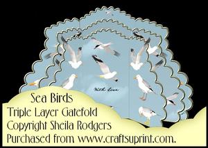 Triple Layer Gatefold - Sea Birds