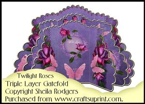 Triple Layer Gatefold - Twilight Roses