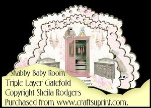 Triple Layer Gatefold - Shabby Baby Room