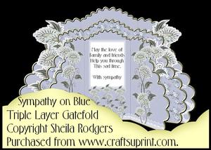 Triple Layer Gatefold - Sympathy on Blue