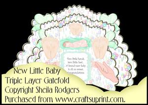 Triple Layer Gatefold - New Little Baby
