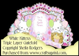 Triple Layer Gatefold - White Kittens