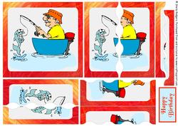 Wavy Side Stacker - Fishing Man