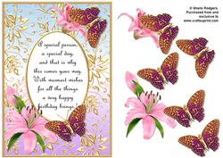 Birthday Butterflies with Poem 3