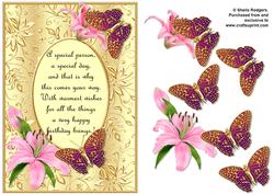 Birthday Butterflies with Poem 6