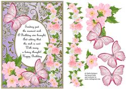 Butterflies with Gems, Dogwoods and Poem 2