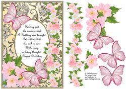 Butterflies with Gems, Dogwoods and Poem 3