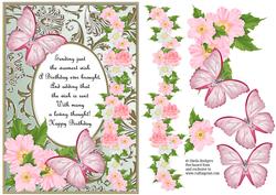 Butterflies with Gems, Dogwoods and Poem 4