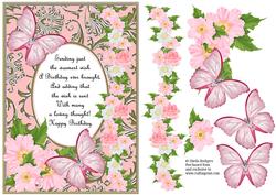 Butterflies with Gems, Dogwoods and Poem 5