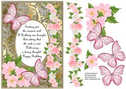 Butterflies with Gems, Dogwoods and Poem 9