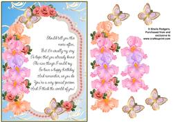 Roses, Irises and Butterflies 2