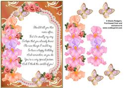Roses, Irises and Butterflies 9