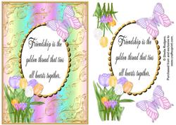 Friendship Spring Flowers Card 1