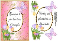 Friendship Spring Flowers Card 3