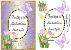 Friendship Spring Flowers Card 5