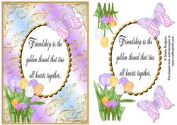 Friendship Spring Flowers Card 7