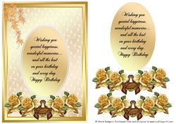 Card with Verse - Antique Roses