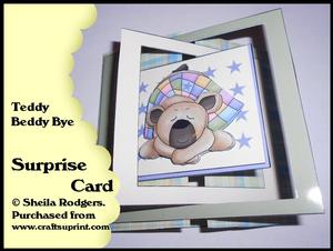 Surprise Card - Teddy Beddy Bye