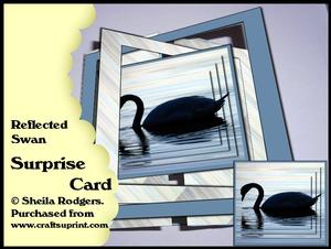 Surprise Card - Reflected Swan