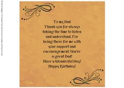 8 Inch Insert - Male Birthday 3