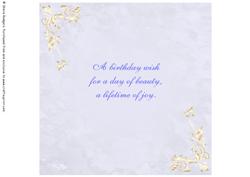8 Inch Insert - Female Birthday 2