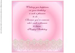 8 Inch Insert - Female Birthday 5