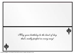Large Dl Card Insert - Birthday 3