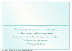 Large Dl Card Insert - Birthday 1