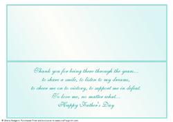 Large Dl Card Insert - Father's Day 1