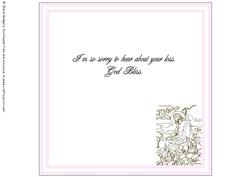 8 Inch Insert - Sympathy - God Bless - Pink - Jesus