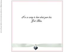 8 Inch Insert - Sympathy - God Bless - Pink