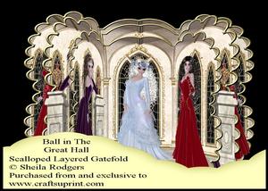 Scalloped Layered Gatefold - Ball in the Great Hall