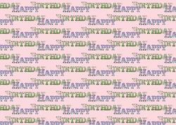 Backing Paper - Happy Birthday
