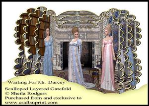Scalloped Layered Gatefold - Waiting for Mr Darcey