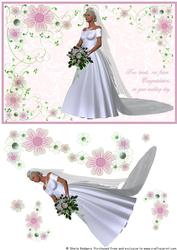 Bride with Pink Blossom