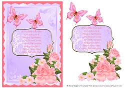 Butterflies and Roses Belated Birthday