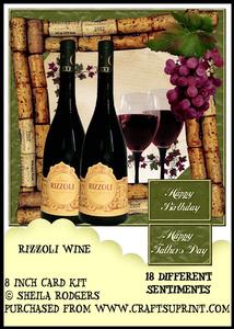 8 Inch Card Kit - Rizzoli Wine