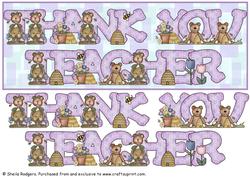 Thank You Teacher - Spring Bears