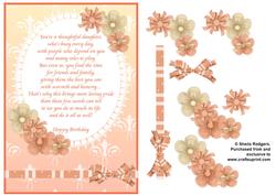 Lace Oval Poem - Daughter