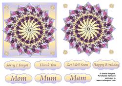Faux Tea Bag Tiles 8