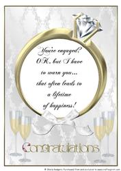 A4 Engagement Card