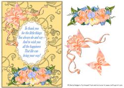 Irises and Butterfly with Verse