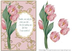 Pink Tulip Thank You 3
